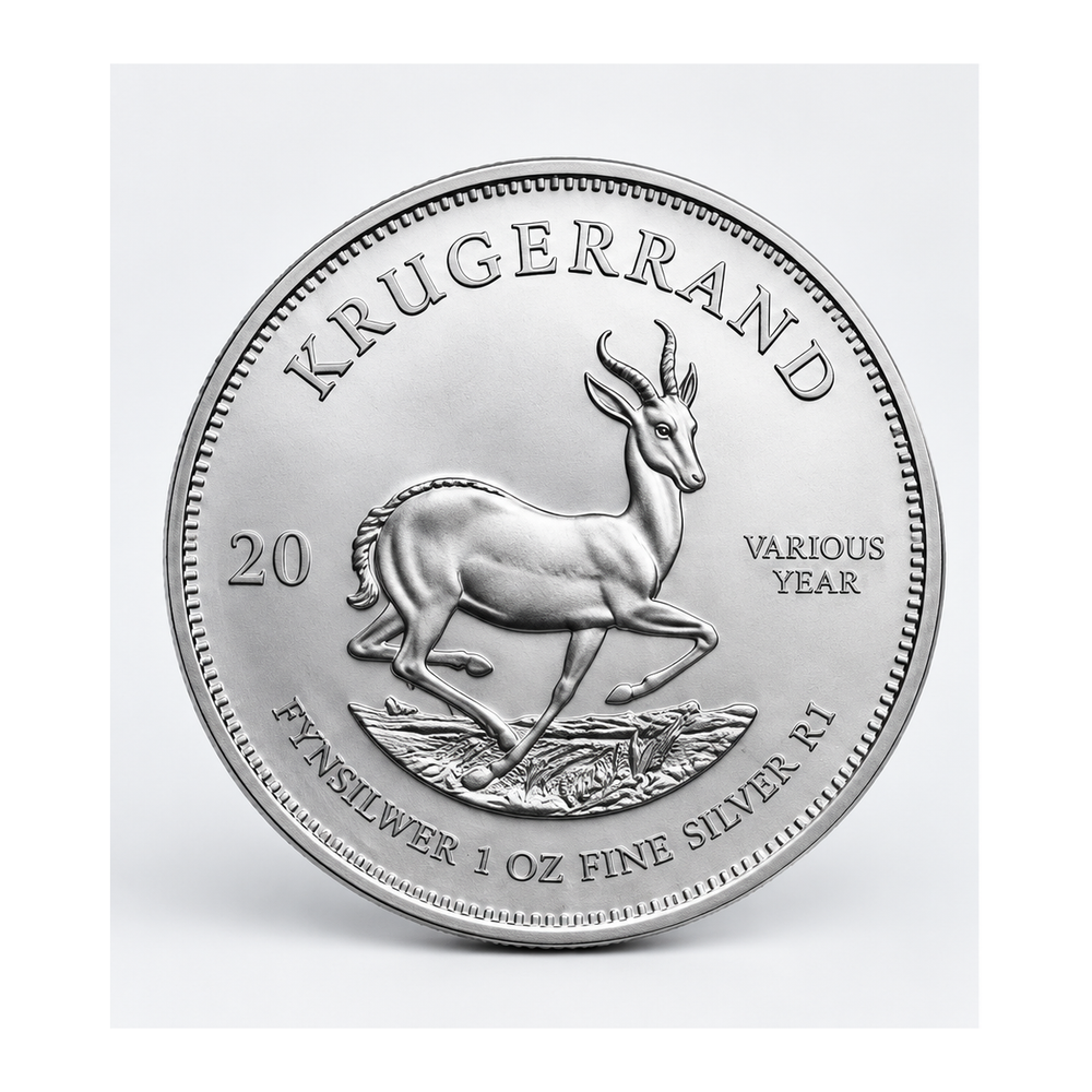 Krügerrand 1 oz Silber – verschiedene Jahrgänge