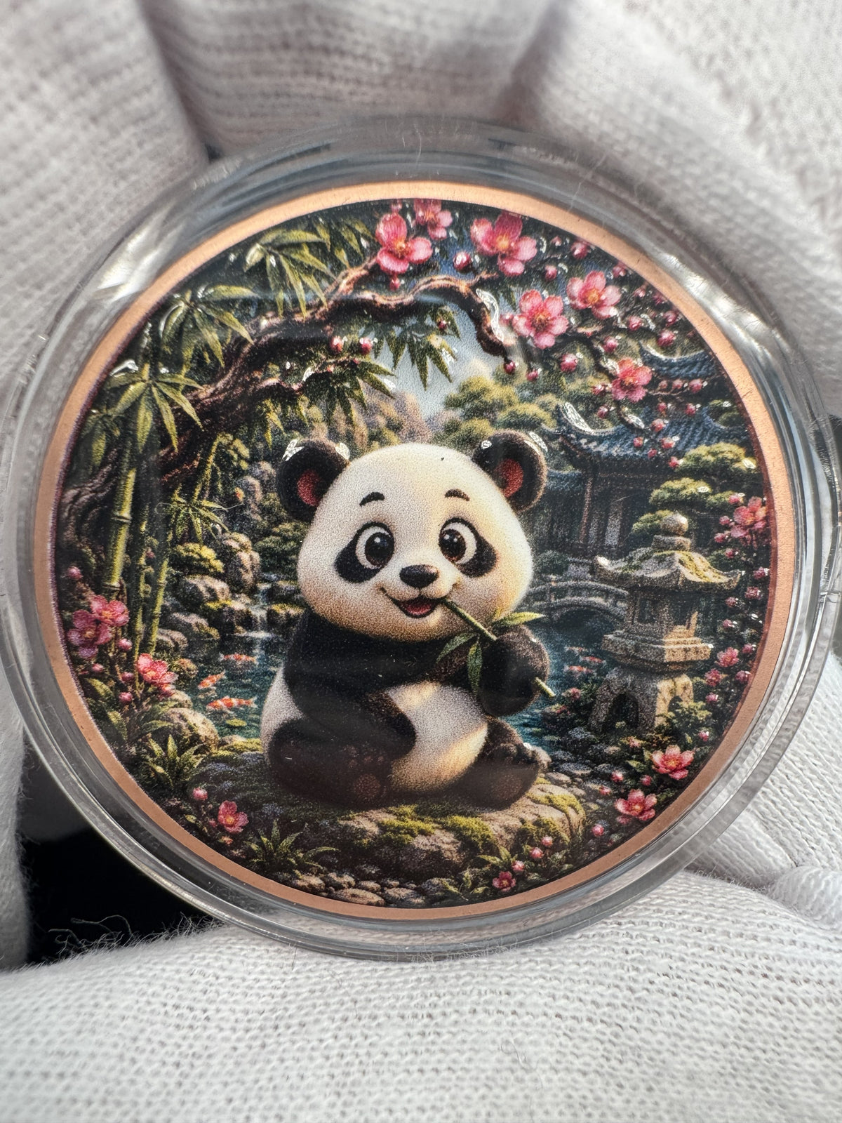 Panda #3 – 1 oz Kupfermedaille | 999 Feinkupfer · High Relief
