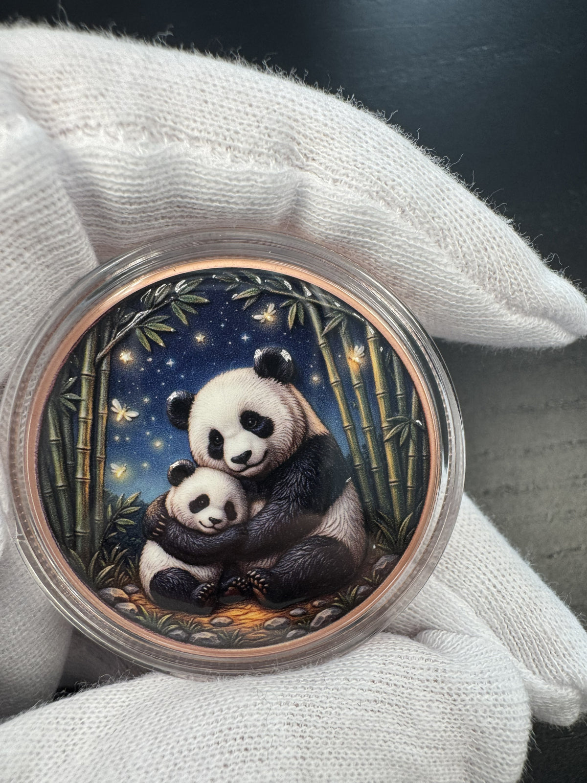 Panda #8 – 1 oz Kupfermedaille | 999 Feinkupfer · High Relief