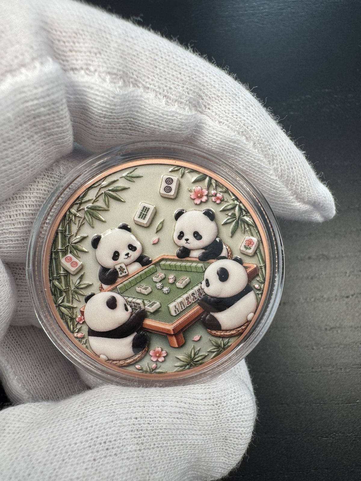 Panda #9 – 1 oz Kupfermedaille | 999 Feinkupfer · High Relief