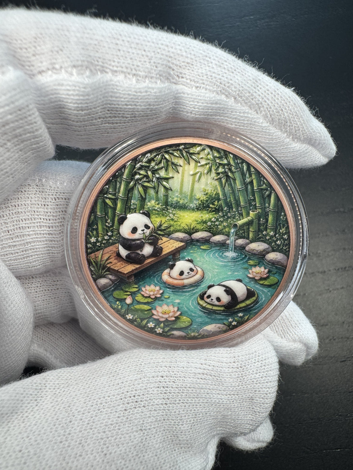 Panda #10 – 1 oz Kupfermedaille | 999 Feinkupfer · High Relief